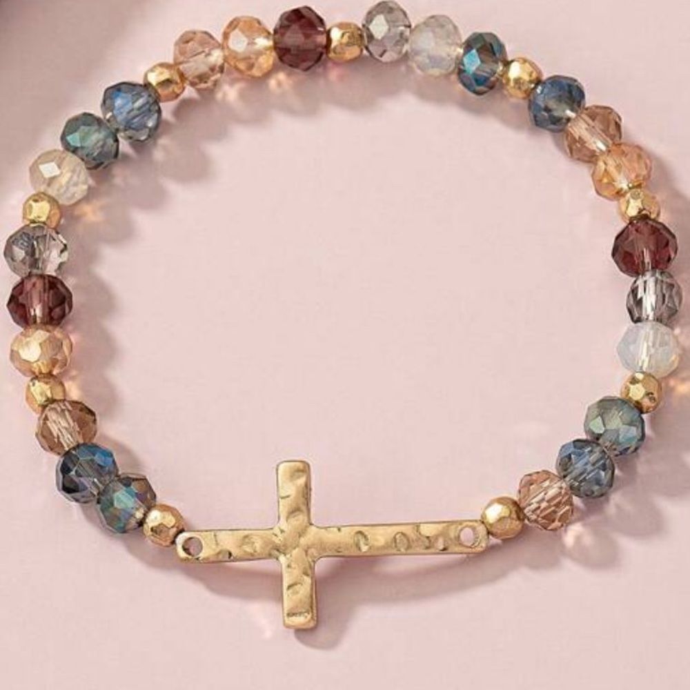 Boho cross bracelet N1148